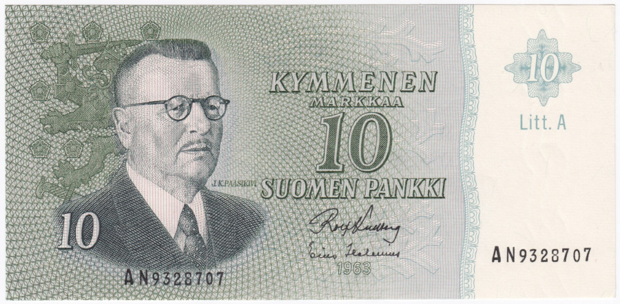 10 Markkaa 1963 Litt.A AN9328707